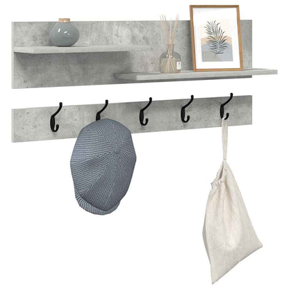 Appendiabiti a muro Grigio cemento 90 x 15 x 36 cm | homemem39
