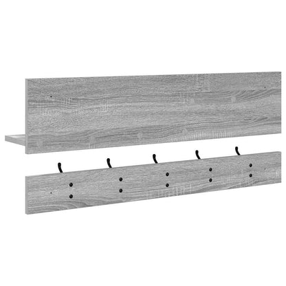 Appendiabiti a muro Grigio sonoma 90 x 15 x 36 cm