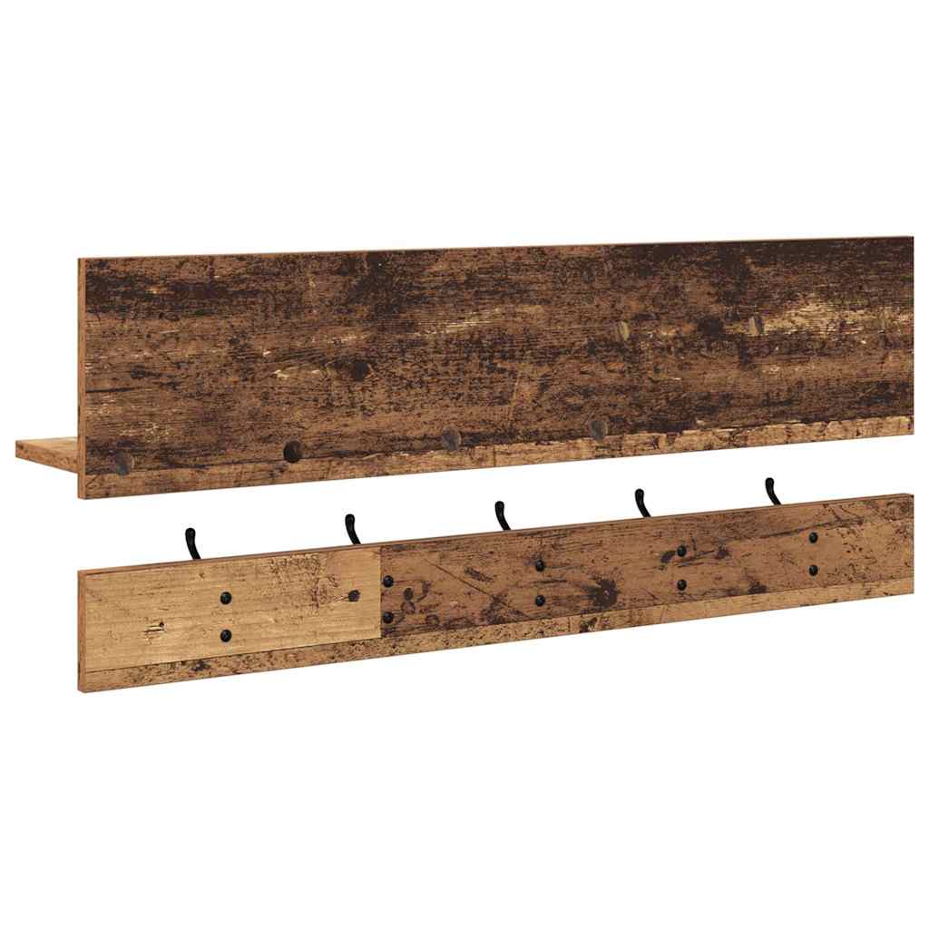 Appendiabiti a muro Legno vecchio 90 x 15 x 36 cm