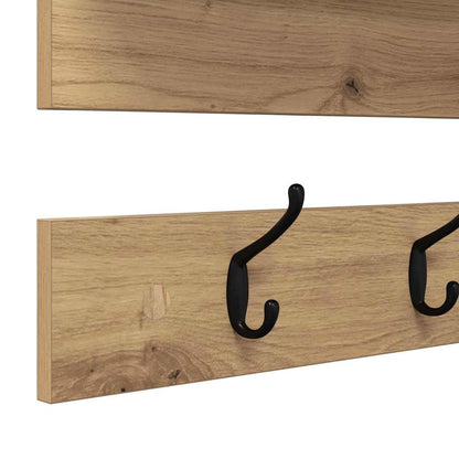 Appendiabiti a muro A parete Rovere artigianale 90 x 15 x 36 cm | homemem39