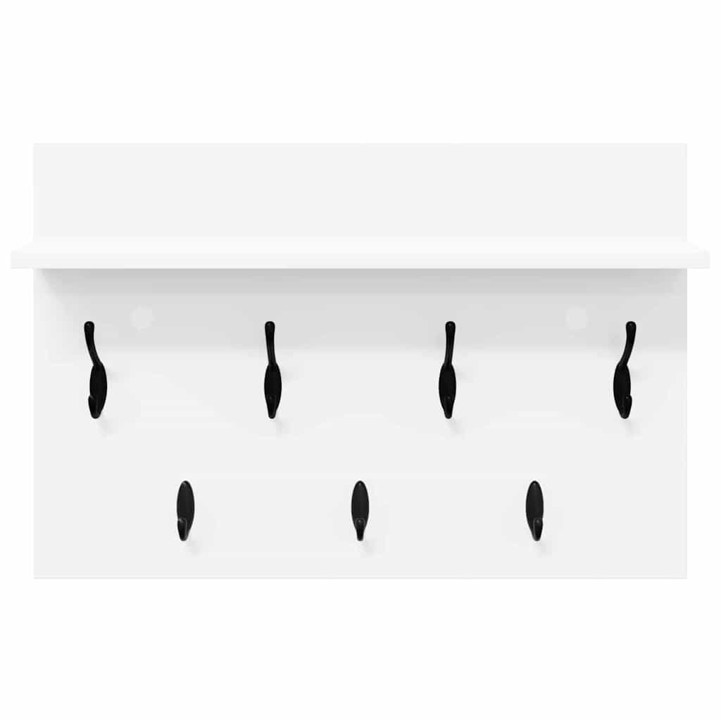 Appendiabiti a muro Bianco 60 x 40 x 12 cm Legno multistrato