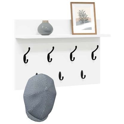 Appendiabiti a muro Bianco 60 x 40 x 12 cm Legno multistrato