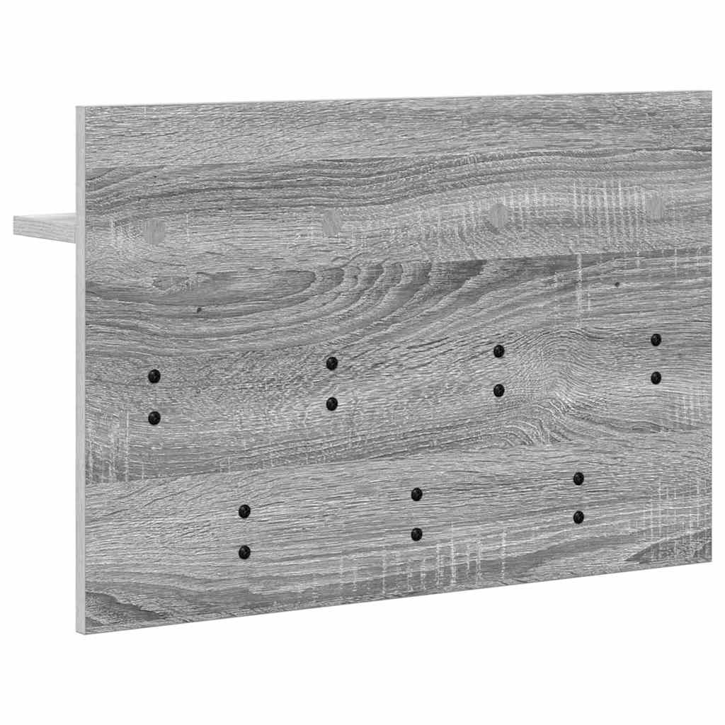 Appendiabiti a muro Grigio Sonoma 60 x 40 x 12 cm