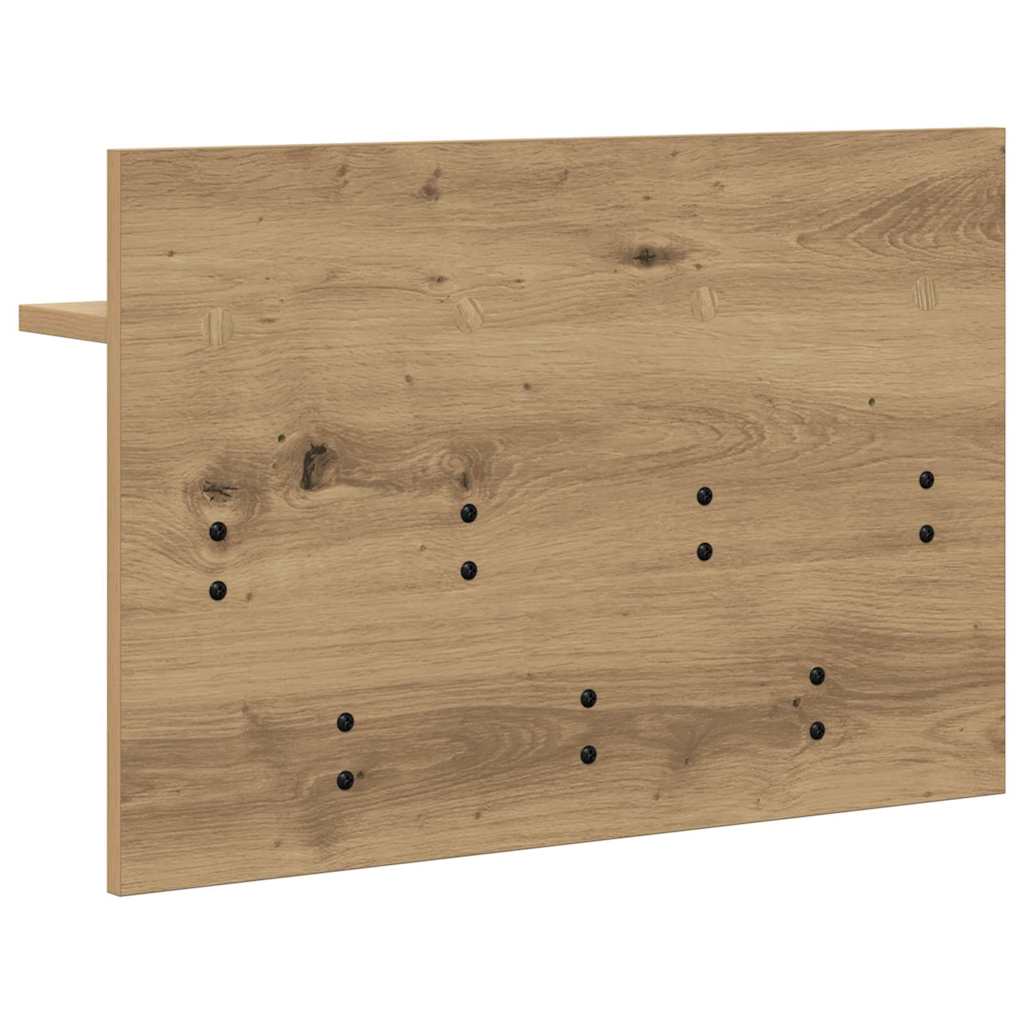 Appendiabiti a muro A parete Rovere artigianale 60 x 40 x 12 cm | homemem39