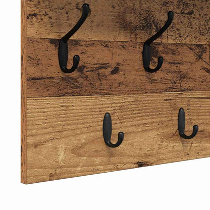 Appendiabiti a muro Legno vecchio 80 x 40 x 12 cm | homemem39