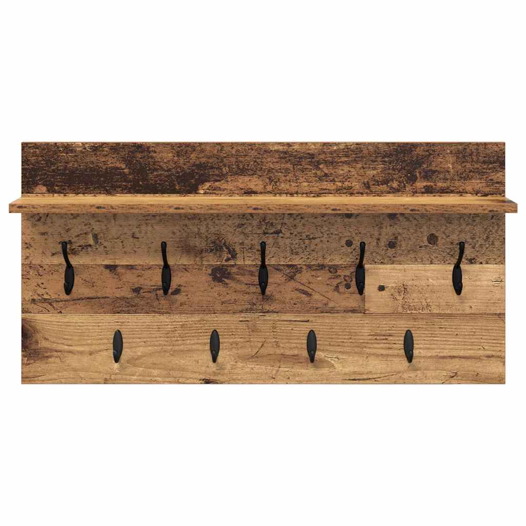 Appendiabiti a muro Legno vecchio 80 x 40 x 12 cm | homemem39