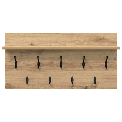 Appendiabiti a muro A parete Rovere artigianale 80 x 40 x 12 cm | homemem39