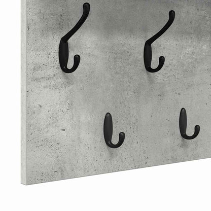 Appendiabiti a muro Grigio cemento 100 x 40 x 12 cm