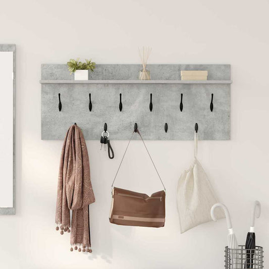 Appendiabiti a muro Grigio cemento 100 x 40 x 12 cm
