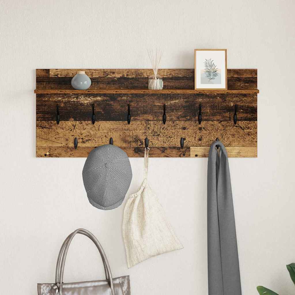 Appendiabiti a muro Legno vecchio 100 x 40 x 12 cm | homemem39