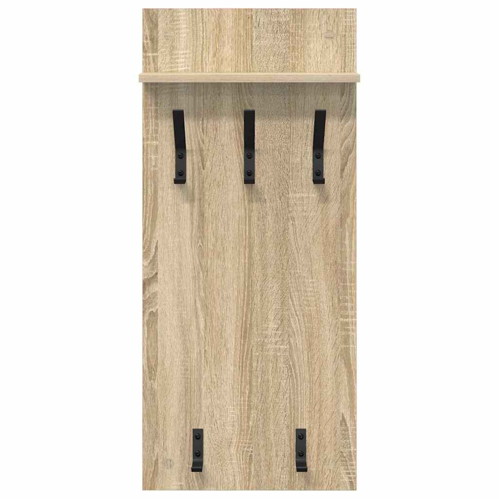 Appendiabiti a muro Rovere Sonoma 40 x 10 x 90 cm