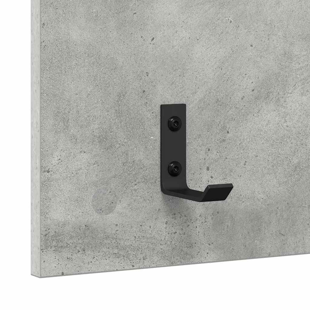 Appendiabiti a muro Grigio cemento 40 x 10 x 90 cm | homemem39