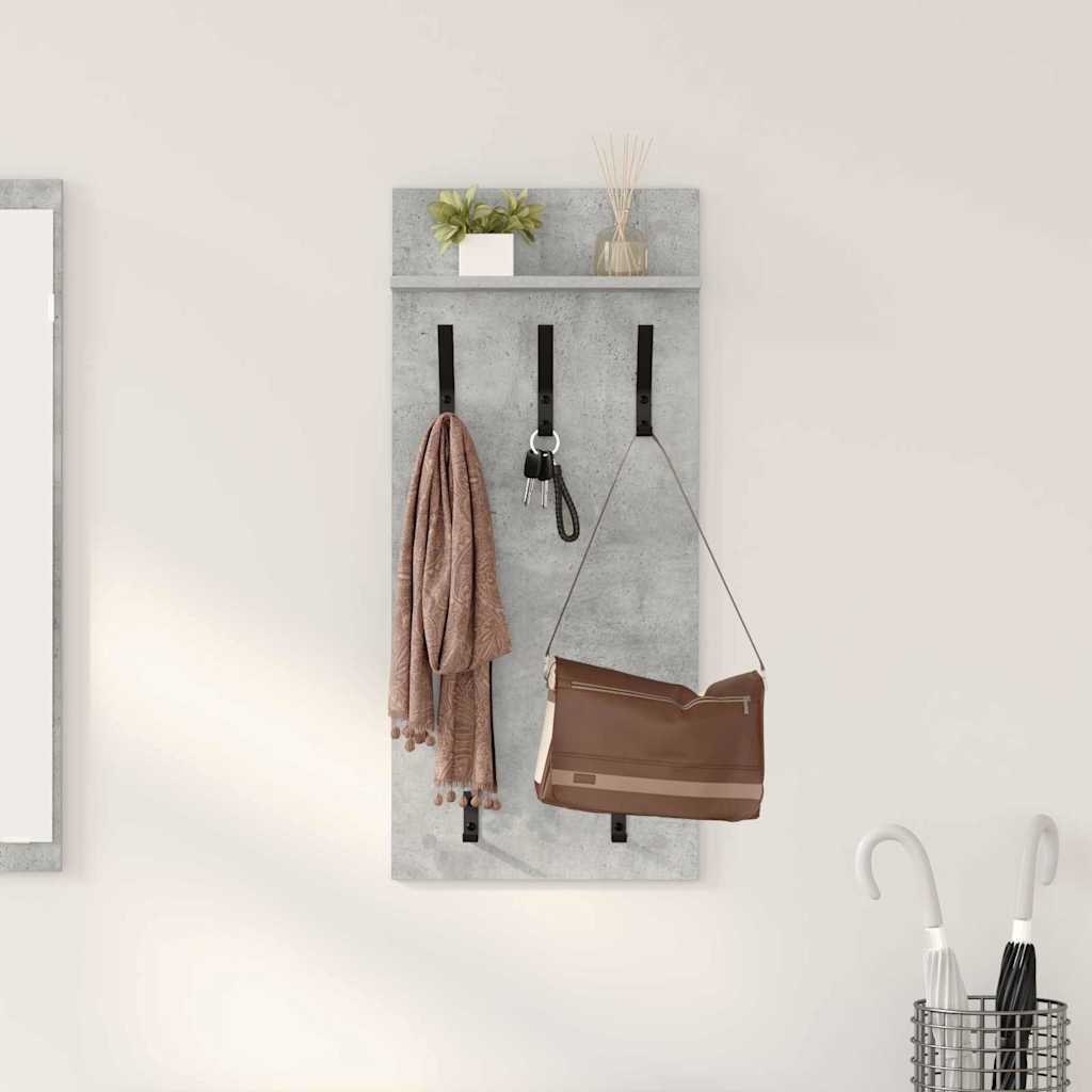 Appendiabiti a muro Grigio cemento 40 x 10 x 90 cm | homemem39