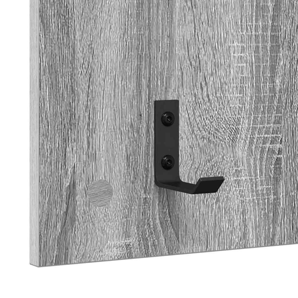 Appendiabiti a muro Grigio sonoma 90 x 40 x 10 cm