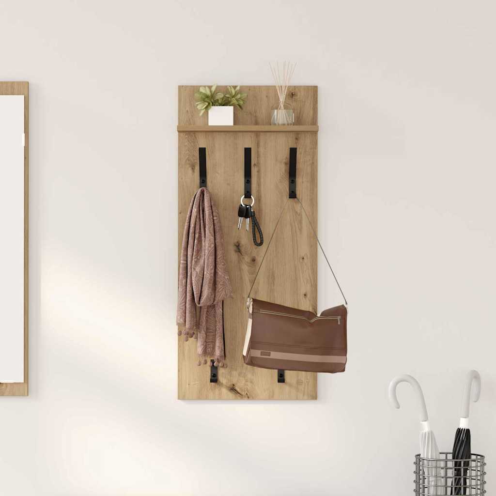 Appendiabiti a muro Rovere artigianale 40 x 10 x 90 cm