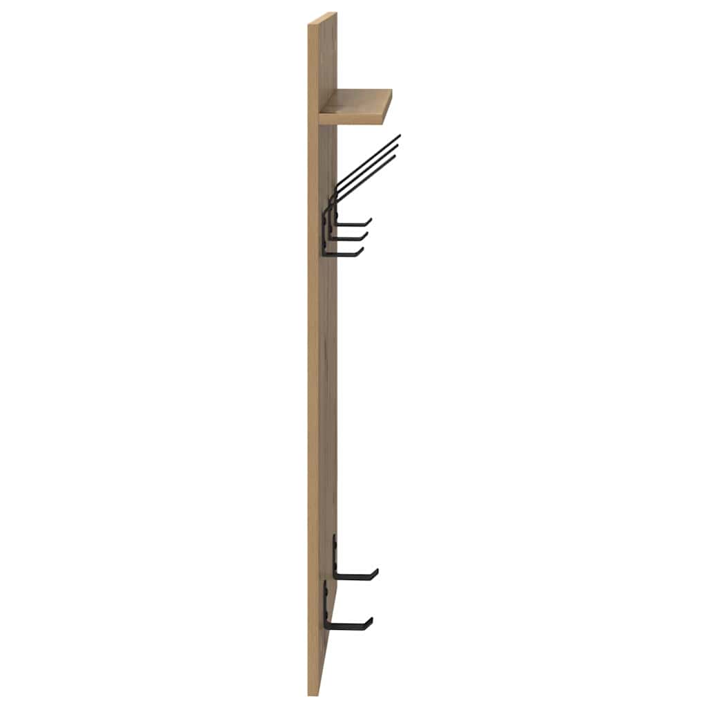 Appendiabiti a muro A parete Rovere artigianale 40 x 10 x 90 cm