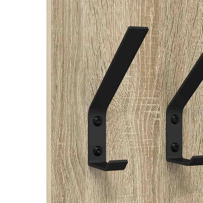 Appendiabiti a muro rovere sonoma 20 x 1.5 x 100 cm