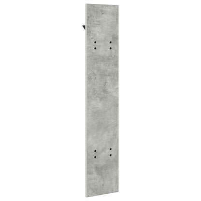 Appendiabiti a muro Grigio cemento 20 x 1.5 x 100 cm