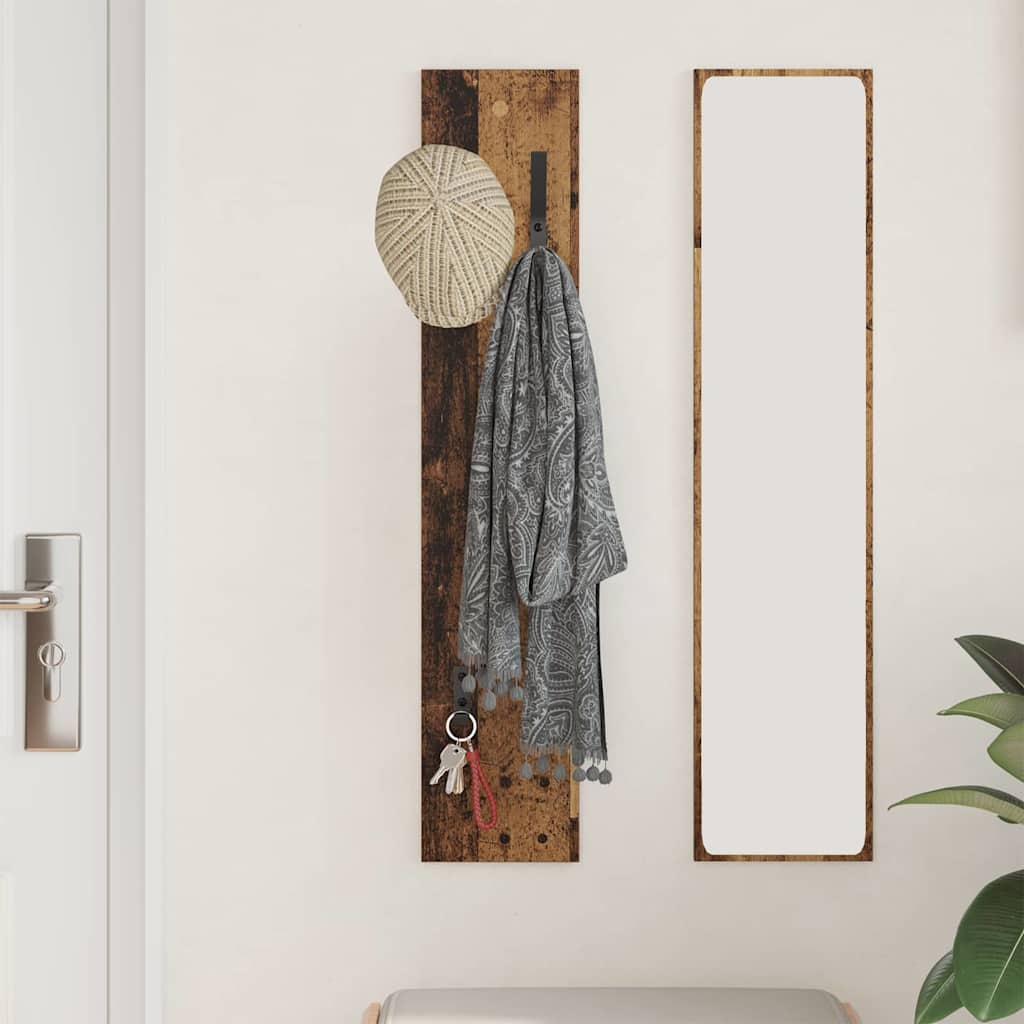 Appendiabiti a muro Legno vecchio 20 x 1,5 x 100 cm | homemem39