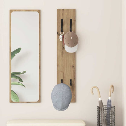 Appendiabiti a muro Rovere artigianale 20 x 1,5 x 100 cm | homemem39