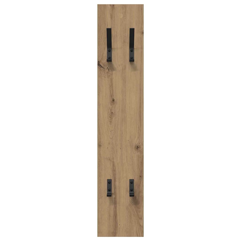 Appendiabiti a muro Rovere artigianale 20 x 1,5 x 100 cm | homemem39