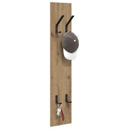 Appendiabiti a muro Rovere artigianale 20 x 1,5 x 100 cm | homemem39
