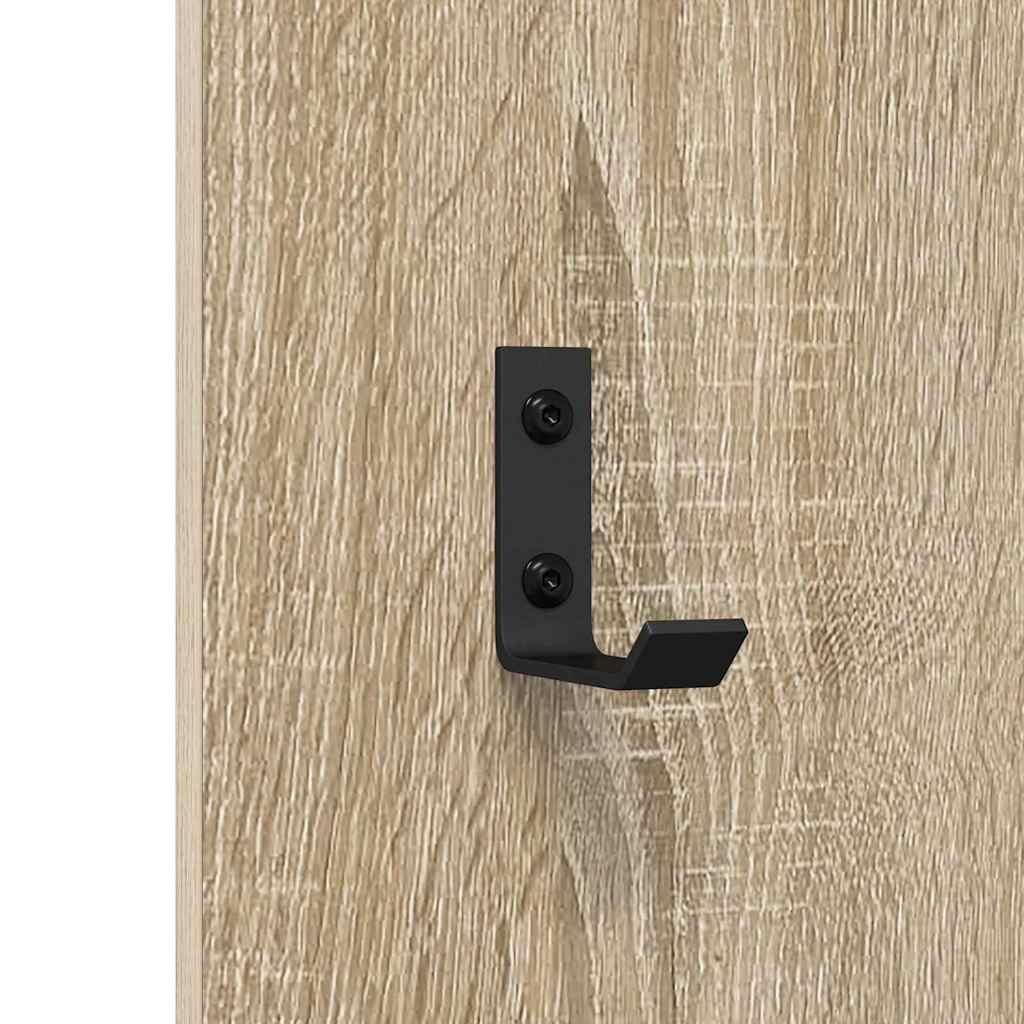 Appendiabiti a muro Rovere Sonoma 30 x 1,5 x 80 cm