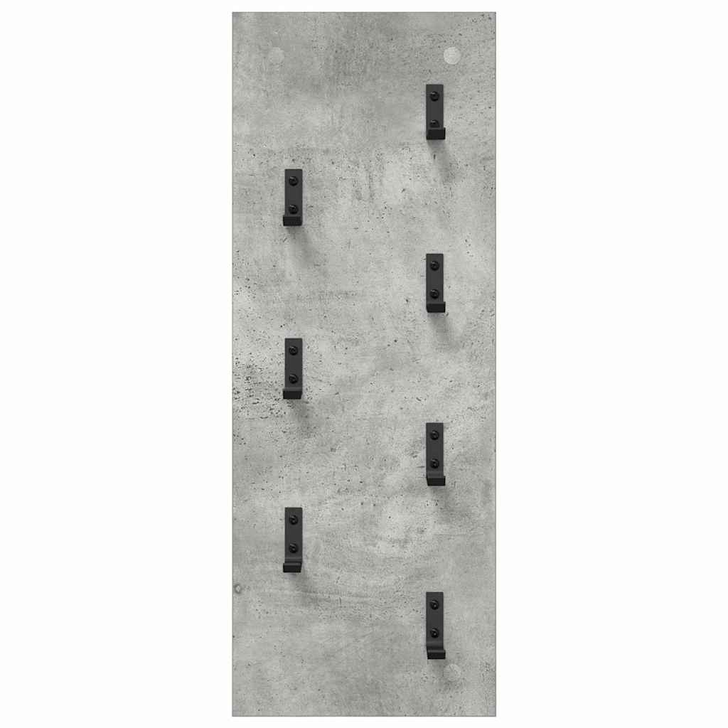 Appendiabiti a muro Grigio cemento 30 x 1,5 x 80 cm