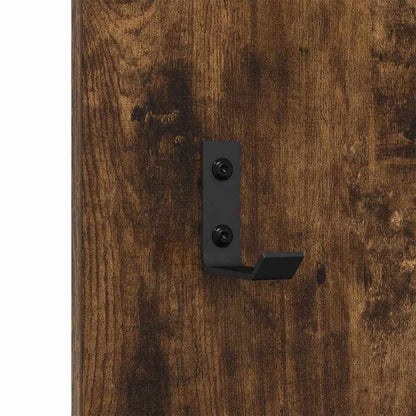 Appendiabiti a muro Rovere fumo 30 x 1.5 x 80 cm