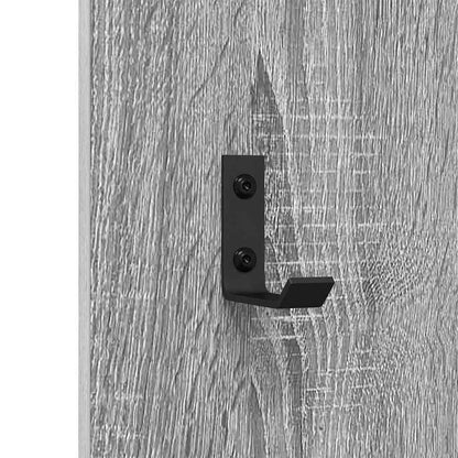 Appendiabiti a muro Grigio sonoma 30 x 1.5 x 80 cm