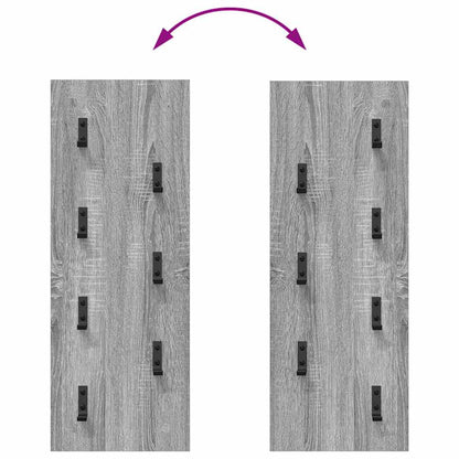 Appendiabiti a muro Grigio sonoma 30 x 1.5 x 80 cm