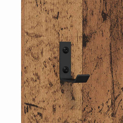 Appendiabiti a muro Legno vecchio 30 x 1.5 x 80 cm