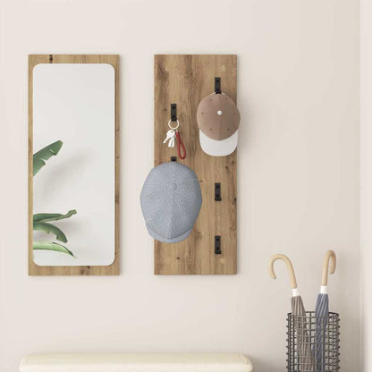 Appendiabiti a muro Rovere artigianale 30 x 1,5 x 80 cm