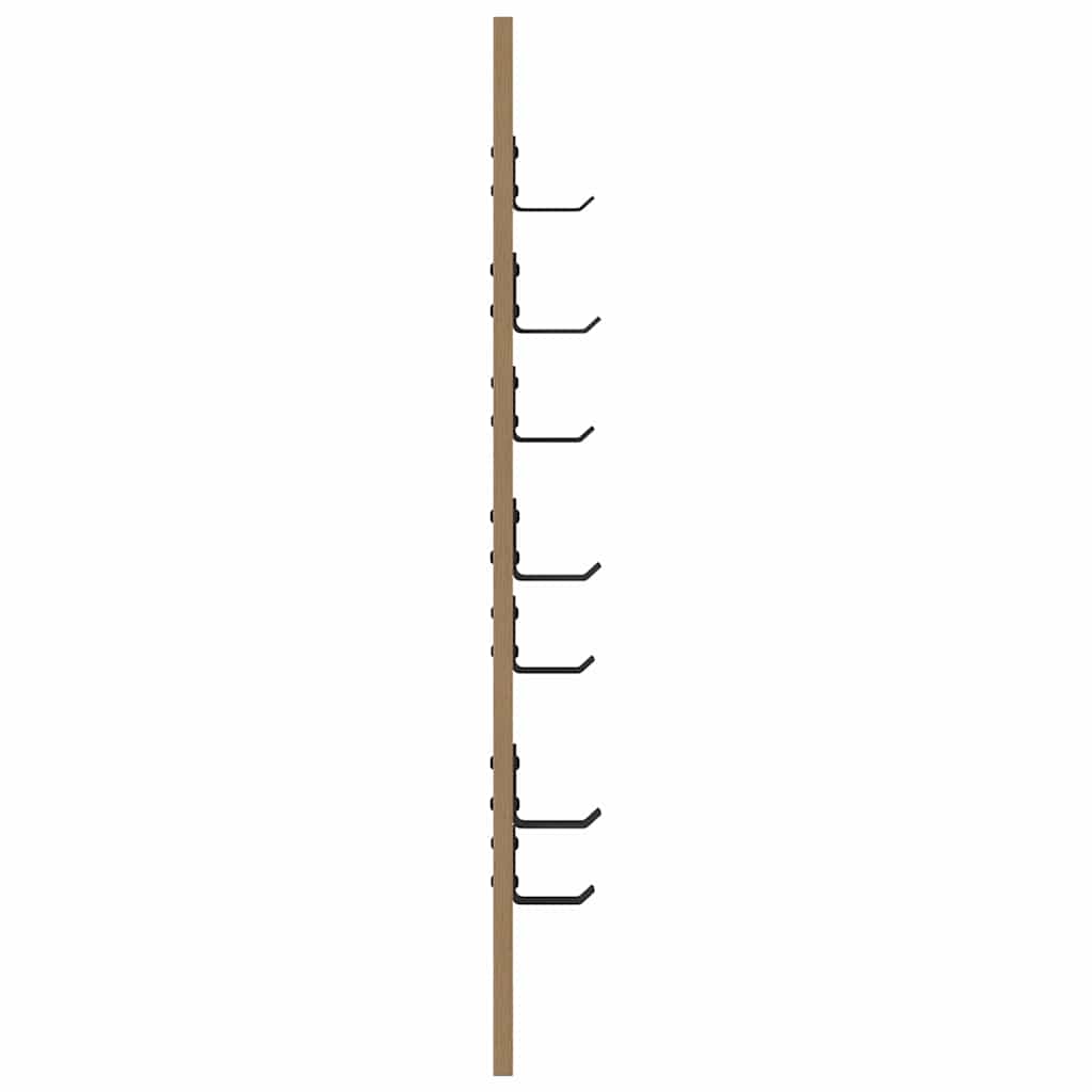 Appendiabiti a muro Rovere artigianale 30 x 1,5 x 80 cm | homemem39