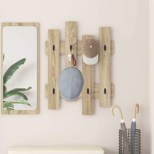 Appendiabiti a muro Rovere Sonoma 60 x 3 x 82 cm