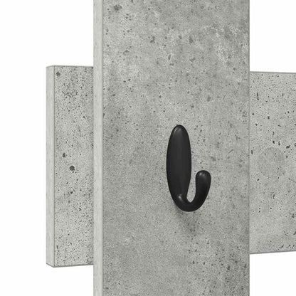 Appendiabiti a muro Grigio cemento 60 x 3 x 82 cm | homemem39