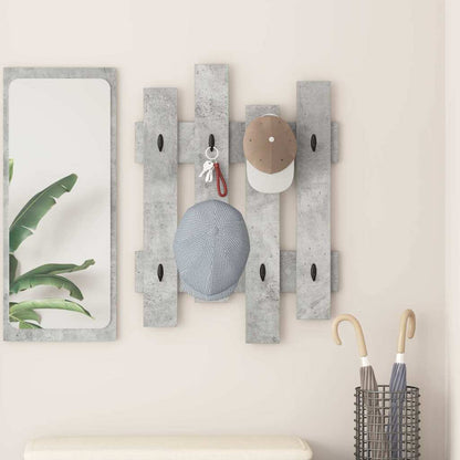Appendiabiti a muro Grigio cemento 60 x 3 x 82 cm | homemem39