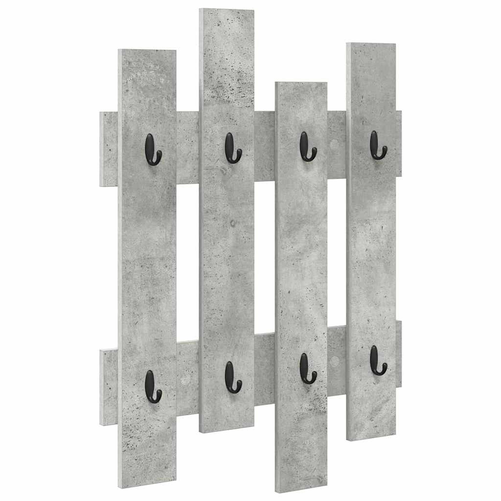 Appendiabiti a muro Grigio cemento 60 x 3 x 82 cm | homemem39