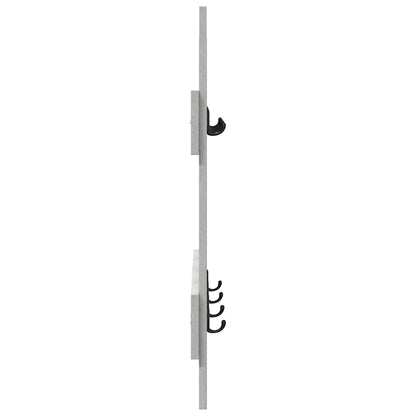 Appendiabiti a muro Grigio cemento 60 x 3 x 82 cm | homemem39