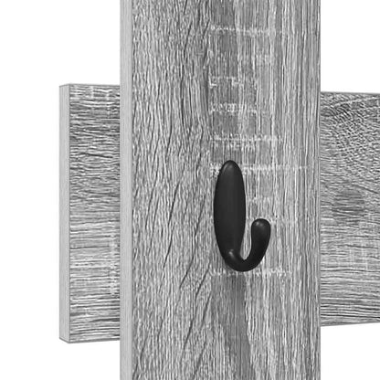 Appendiabiti a muro Grigio Sonoma 60 x 3 x 82 cm | homemem39