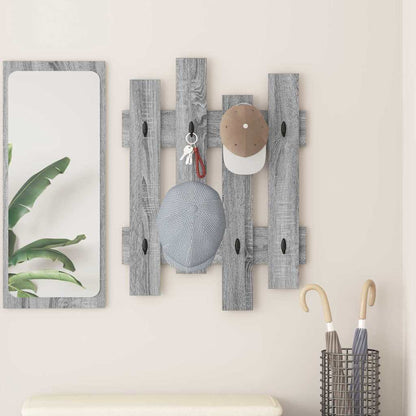 Appendiabiti a muro Grigio Sonoma 60 x 3 x 82 cm | homemem39