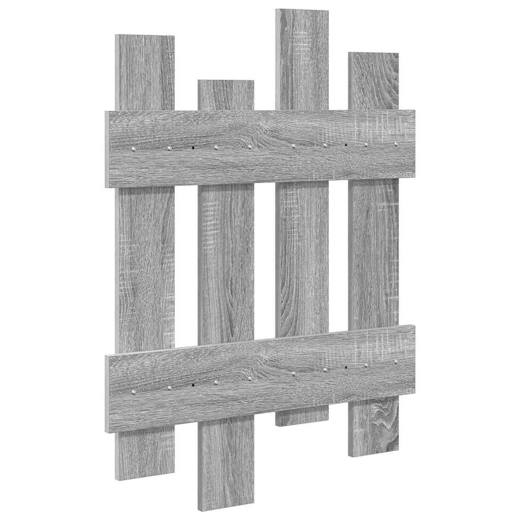 Appendiabiti a muro Grigio Sonoma 60 x 3 x 82 cm | homemem39