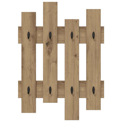Appendiabiti a muro A parete Rovere artigianale 60 x 3 x 82 cm