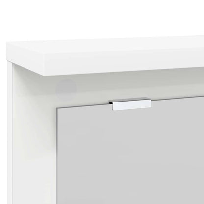 Appendiabiti a muro Bianco 85 x 10 x 45 cm Legno multistrato | homemem39