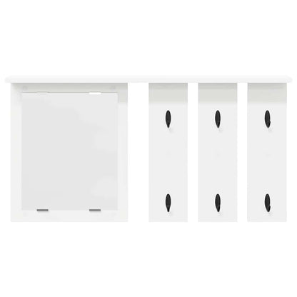Appendiabiti a muro Bianco 85 x 10 x 45 cm Legno multistrato | homemem39