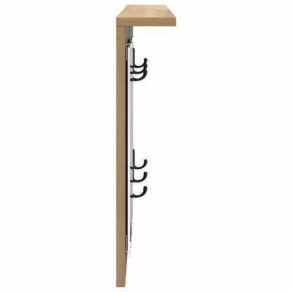 Appendiabiti a muro rovere artigianale 85 x 10 x 45 cm | homemem39