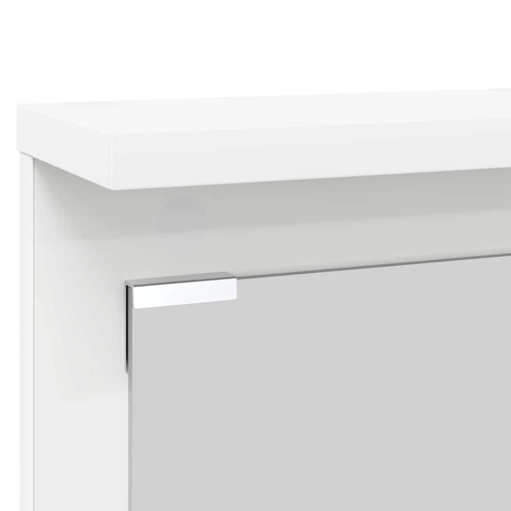 Appendiabiti a muro Bianco 84 x 10 x 80 cm Legno multistrato | homemem39