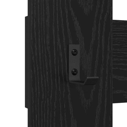 Appendiabiti a muro Rovere Nero 65 x 3 x 100 cm | homemem39