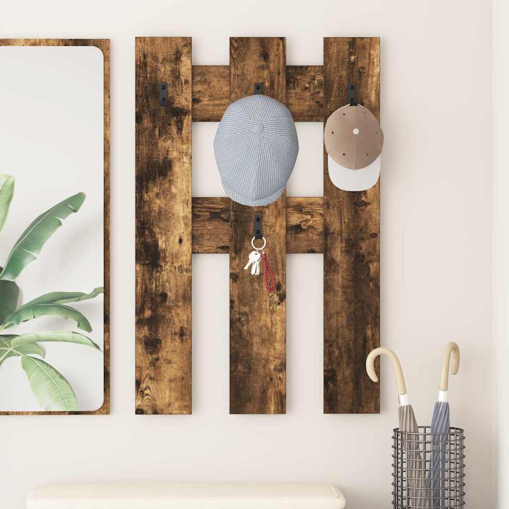 Appendiabiti a muro Rovere fumo 65 x 3 x 100 cm