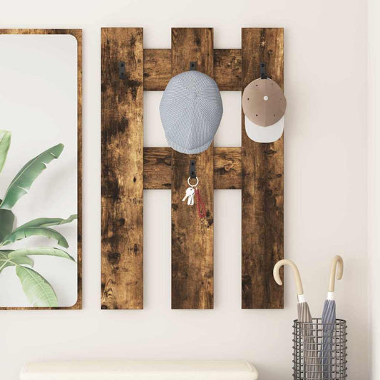 Appendiabiti a muro Rovere fumo 65 x 3 x 100 cm
